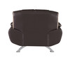 40" Modern Leather Upholstered Chair in Brown / 405-BROWN-CH