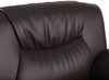 40" Modern Leather Upholstered Chair in Brown / 405-BROWN-CH