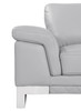 73" Genuine Italian Leather Loveseat in Light Gray / 411-LIGHT_GRAY-L