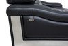 39" Modern Genuine Italian Leather Chair in Black / 415-BLACK-CH