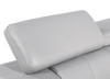 92" Modern Genuine Italian Leather Sofa in Light Gray / 415-LIGHT_GRAY-S