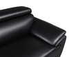 38" Modern Leather Upholstered Chair in Black / 4571-BLACK-CH