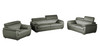 Modern Leather Upholstered Recliner Sofa Set in Gray / 4571-GRAY