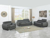 Modern Leather Upholstered Recliner Sofa Set in Gray / 4571-GRAY