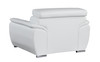 Modern Leather Upholstered Recliner Sofa Set in White / 4571-WHITE