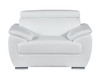 Modern Leather Upholstered Recliner Sofa Set in White / 4571-WHITE