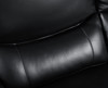 69" Modern Faux Leather Upholstered Loveseat in Black / 4572-BLACK-L