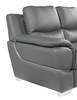 Modern Leather Upholstered Sofa Set in Gray / 4572-GRAY