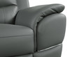 37" Modern Leather Upholstered Chair in Gray / 4572-GRAY-CH