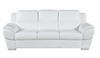 Modern Leather Upholstered Sofa Set in White / 4572-WHITE