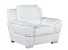 Modern Leather Upholstered Sofa Set in White / 4572-WHITE