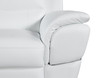 85" Modern Leather Upholstered Sofa in White / 4572-WHITE-S