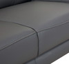 87" Modern Genuine Italian Leather Sofa in Dark Gray / 636-DARK-GRAY-S