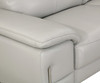 Genuine Italian Leather Sofa & Loveseat Set in Light Gray / 636-LIGHT-GRAY-2PC