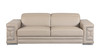 Genuine Italian Leather Upholstered Sofa Set in Beige / 692-BEIGE