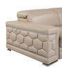 71" Modern Genuine Italian Leather Loveseat in Beige / 692-BEIGE-L