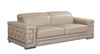 89" Modern Genuine Italian Leather Sofa in Beige / 692-BEIGE-S