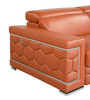 89" Modern Genuine Italian Leather Sofa in Camel Color / 692-CAMEL-S