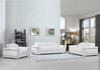 Genuine Italian Leather Upholstered Sofa Set in White / 692-WHITE