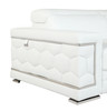 38" Modern Genuine Italian Leather Chair in White / 692-WHITE-CH