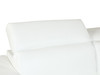 71" Modern Genuine Italian Leather Loveseat in White / 692-WHITE-L
