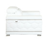 89" Modern Genuine Italian Leather Sofa in White / 692-WHITE-S
