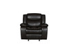 Transitional Faux Leather Reclining Sofa Set in Brown / 6967-BROWN