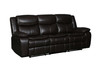 Transitional Faux Leather Reclining Sofa Set in Brown / 6967-BROWN