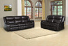 Transitional Faux Leather Reclining Sofa and Loveseat in Brown / 6967-BROWN-2PC
