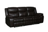 Transitional Faux Leather Reclining Sofa and Loveseat in Brown / 6967-BROWN-2PC