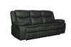 Transitional Faux Leather Reclining Sofa Set in Gray / 6967-GRAY