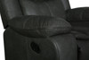 106" Transitional Faux Leather Reclining Sofa in Gray / 6967-GRAY-S