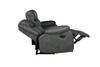 106" Transitional Faux Leather Reclining Sofa in Gray / 6967-GRAY-S
