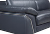 Modern Genuine Italian Leather Sectional / 727-BLUE-SECT