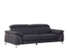 Genuine Italian Leather Upholstered Sofa Set / 727-NAVY