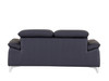 Genuine Italian Leather Upholstered Sofa Set / 727-NAVY