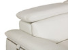 Genuine Italian Leather Upholstered Loveseat / 727-WHITE-L