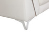 Genuine Italian Leather Upholstered Sofa / 727-WHITE-S
