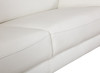 Genuine Italian Leather Upholstered Sofa / 727-WHITE-S