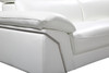 Modern Genuine Italian Leather Sectional / 727-WHITE-SECT