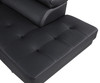 Leather Aire Sectional with Left Arm Facing / 8136-BLACK-LAF