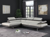 Leather Aire Sectional with Left Arm Facing / 8136-TWO-TONE-LAF