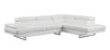 Leather Aire Sectional with Right Arm Facing / 8136-WHITE-RAF