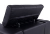 Modern Genuine Italian Leather Upholstered Loveseat / 903-BLACK-L