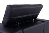Modern Genuine Italian Leather Upholstered Sofa / 903-BLACK-S