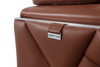 Modern Genuine Italian Leather Upholstered Sofa Set / 903-CAMEL
