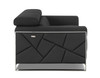 Modern Genuine Italian Leather Upholstered Sofa / 903-DARK_GRAY-S