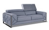 Modern Genuine Italian Leather Upholstered Sofa Set / 903-LIGHT_BLUE