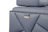 Modern Genuine Italian Leather Upholstered Chair / 903-LIGHT_BLUE-CH