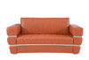 Modern Genuine Italian Leather Upholstered Sofa Set / 904-CAMEL